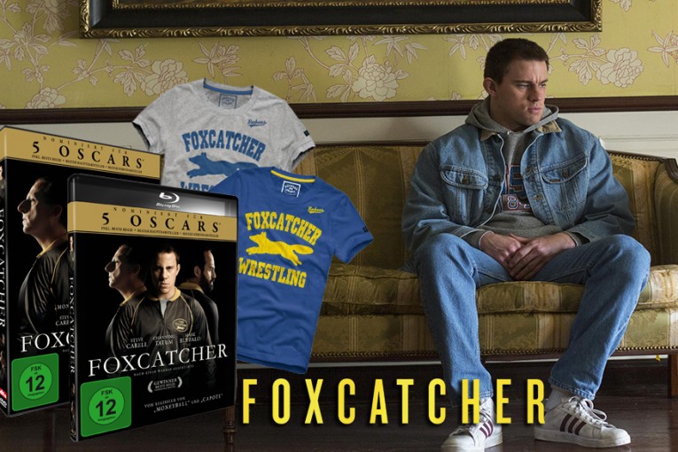 Gewinnt Foxcatcher Blu-ray, DVD und T-Shirts