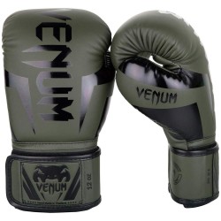 Venum Elite Boxing Glove Khaki Black