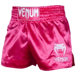 Venum Muay Thai Shorts Classic Pink White