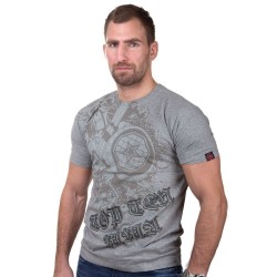 Top Ten MMA Shield T-Shirt Grey