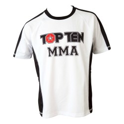 Top Ten MMA Its In The Cage T-Shirt White Black