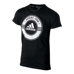 Abverkauf Adidas Judo T-Shirt Black White Junior