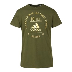 Adidas Boxing Community T-Shirt Green Gold