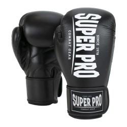 Super Pro Champ Boxhandschuhe Black White