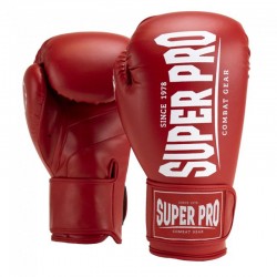Super Pro Champ Kick Boxhandschuhe Red White