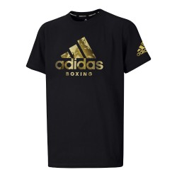 Adidas Badge Of Sport T-Shirt Black Gold