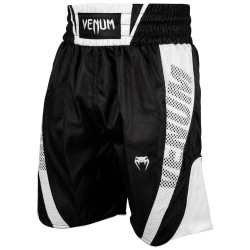 Venum Elite Boxerhose Black White