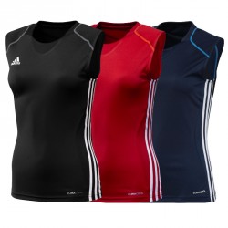 Abverkauf Adidas T12 Team Climacool Sleeveless Tee Women Red