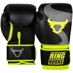 Abverkauf Ringhorns Charger Boxing Gloves Black Neo Yellow