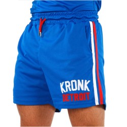 Kronk Iconic Detroit Applique Lined Training Short Royal Blue