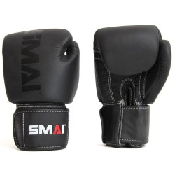 SMAI Echtleder Doppelendball Kickboxen 25 cm oval Muay Thai Boxen Karate 