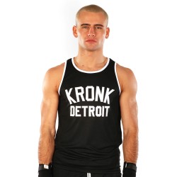 Kronk Iconic Detroit Appl. Training Gym Vest Black White