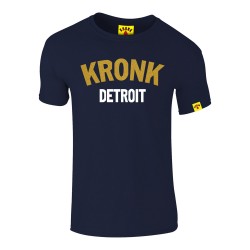 Kronk Detroit Gold Series Slim Fit T-Shirt Navy