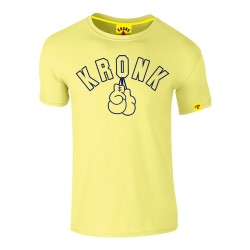 Kronk Gloves Outline Slimfit T-Shirt Vintage Yellow