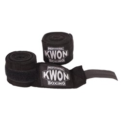 Kwon Professional Boxing Bandagen Black elastisch