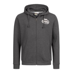 Lonsdale Daventry Zip Hoodie Marl Anthracite