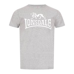 Lonsdale Kingswood T-Shirt Marl Grey White