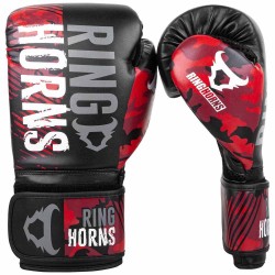 Ringhorns Charger Camo Boxing Gloves Red
