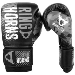 Ringhorns Charger Camo Boxing Gloves Grey