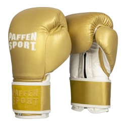 Paffen Sport Pro Klett Sparrings Boxhandschuhe Gold White