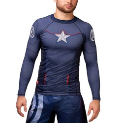 Hayabusa Captain America Marvel Rashguard LS