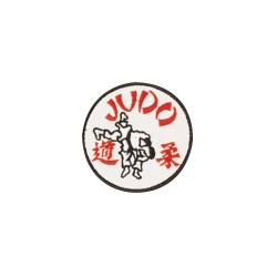 Kwon Stickabzeichen Judo White Red