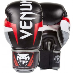 Venum Elite Boxing Glove Black Red White