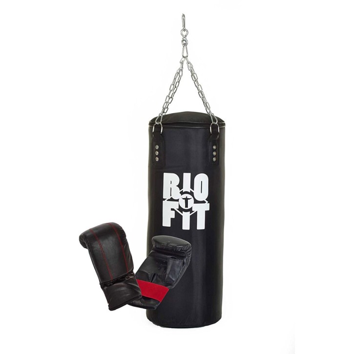 RioFit nylon punching bag set 80cm filled