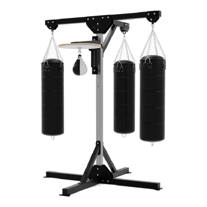 Punching bag stand 3 arms speedball platform