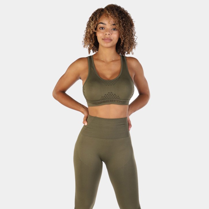 Jed North Luxe Sports Bra Olive