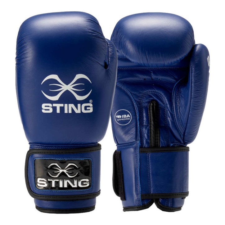Sting IBA Competition Boxing Gloves Blue