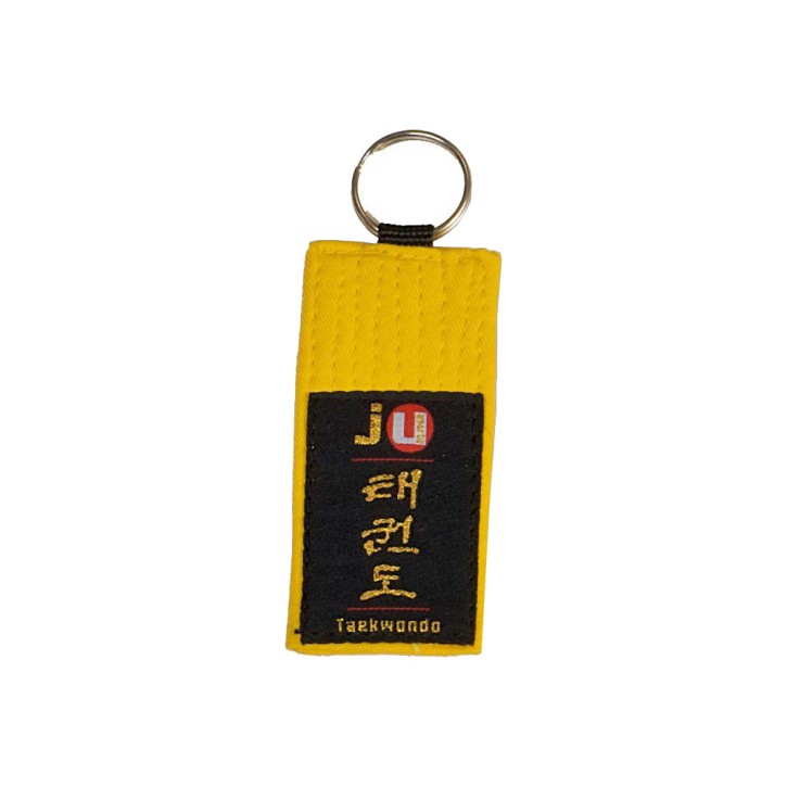 Ju-Sports Schlüsselanhänger Gürtel Taekwondo Gelb