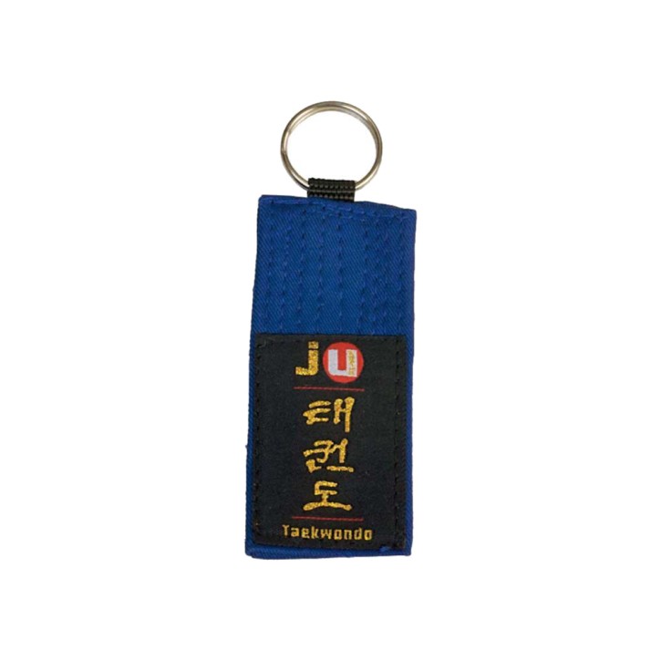 Ju-Sports keychain belt Taekwondo blue