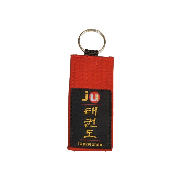 Ju-Sports keychain belt Taekwondo red