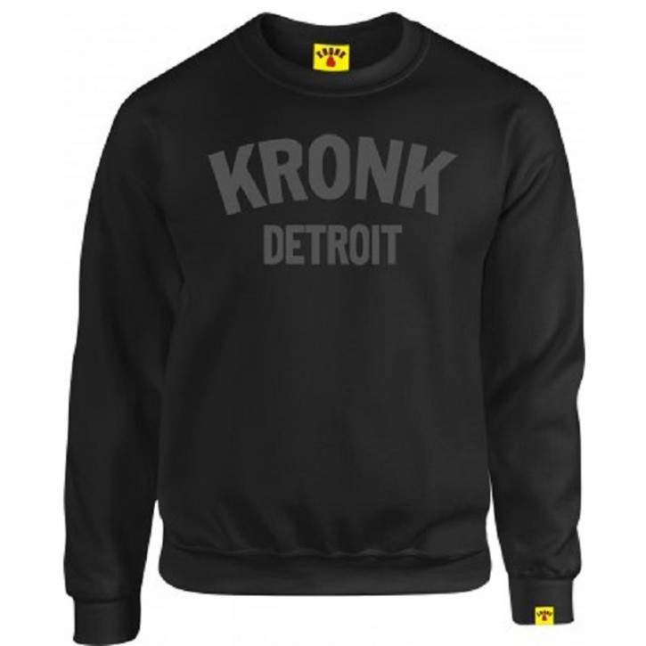 Abverkauf Kronk Detroit Sweatshirt Black Charcoal S