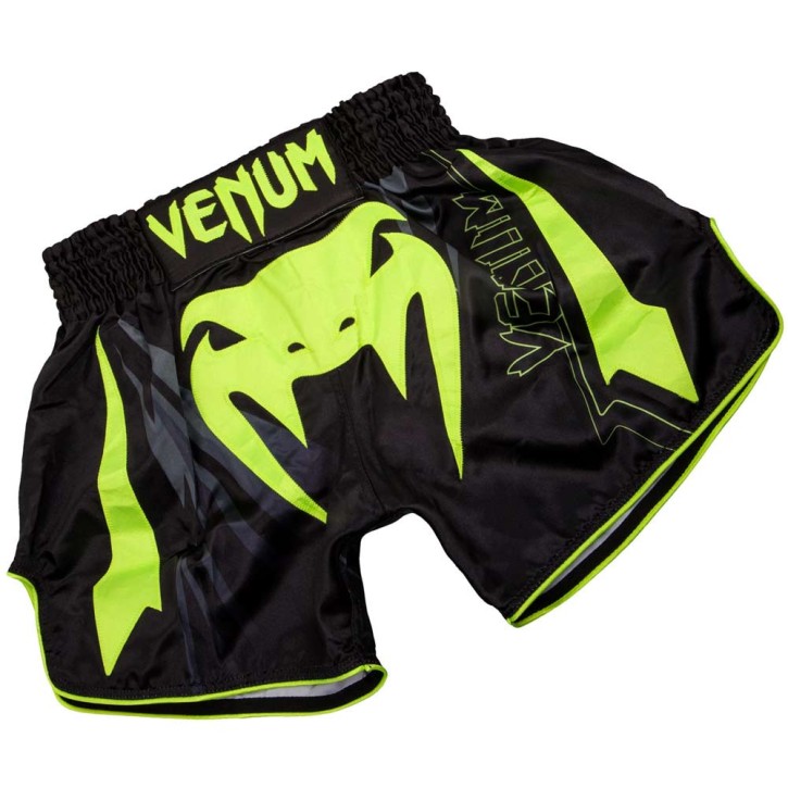 Venum Sharp 3 0 Muay Thai Shorts Black Neo Yellow