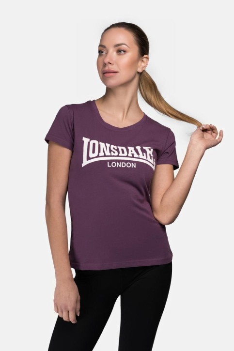 Lonsdale Cartmel Frauen T-Shirt Aubergine