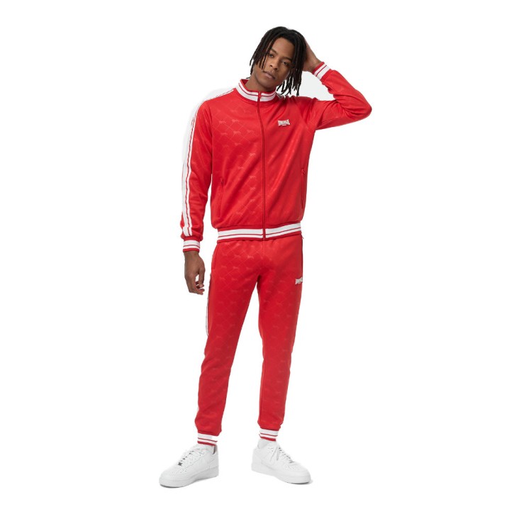 Lonsdale Ashwell SlimFit Tracksuit Red