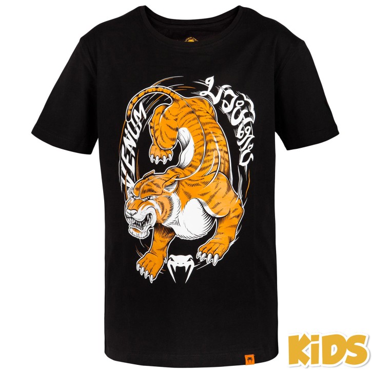 Venum Tiger King Kids T-Shirt Black