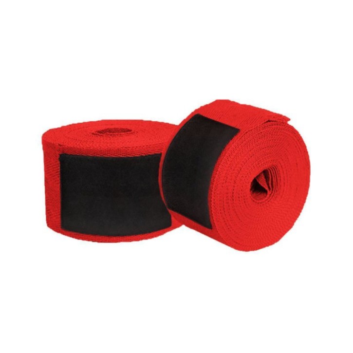 Boxing bandages Red 350cm cotton