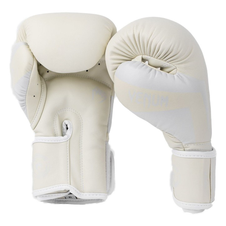 Venum Elite Boxing Gloves White Ivory