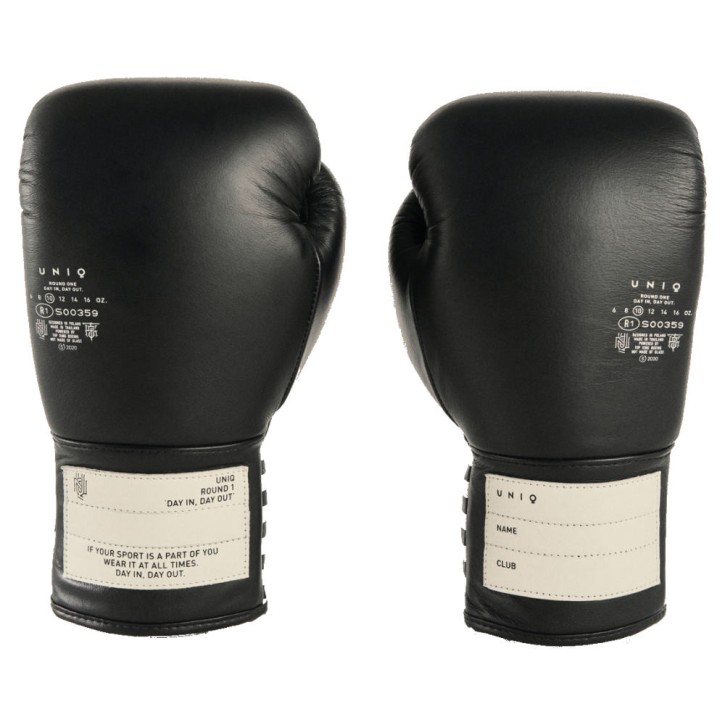 Uniq Mariniere laced boxing gloves black
