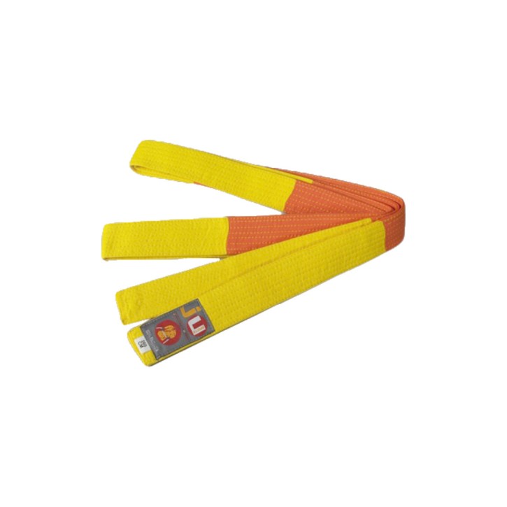 Ju-Sports Budo Belt Yellow Orange Two Tone