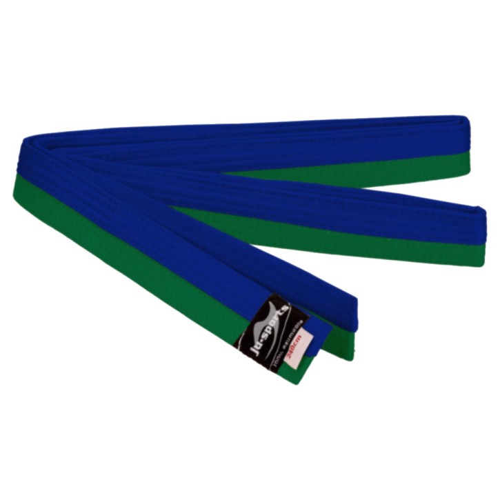Ju-Sports Budo belt green blue half half