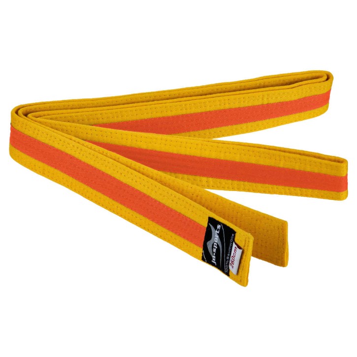 Ju-Sports Budo belt yellow orange yellow