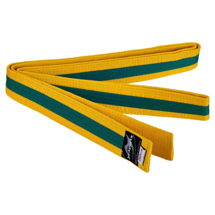 Ju-Sports Budo belt yellow green yellow