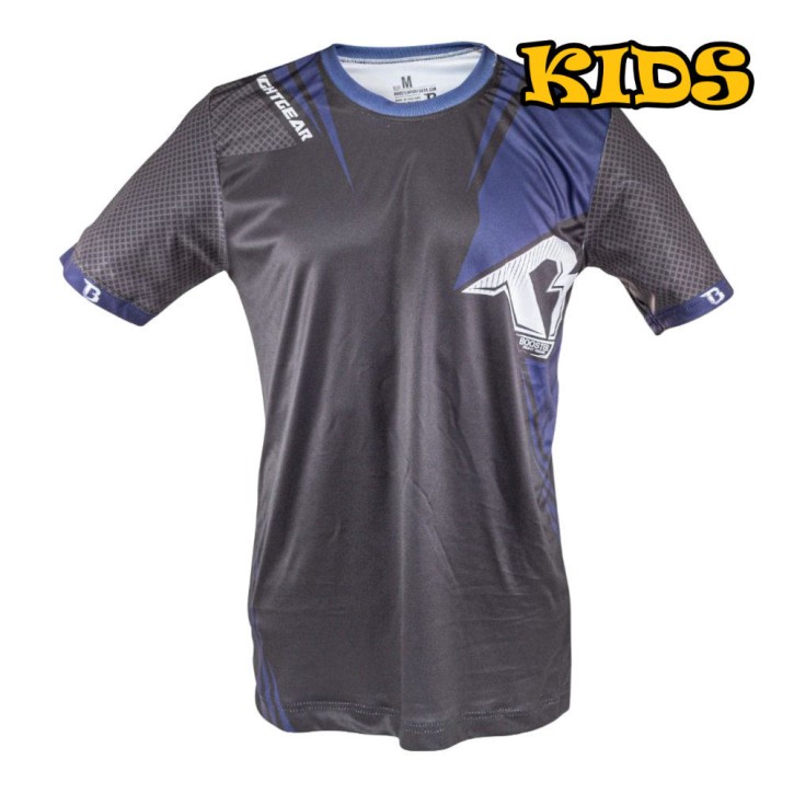 Booster AD XPLOSION Kinder Sport T Shirt Schwarz Blau