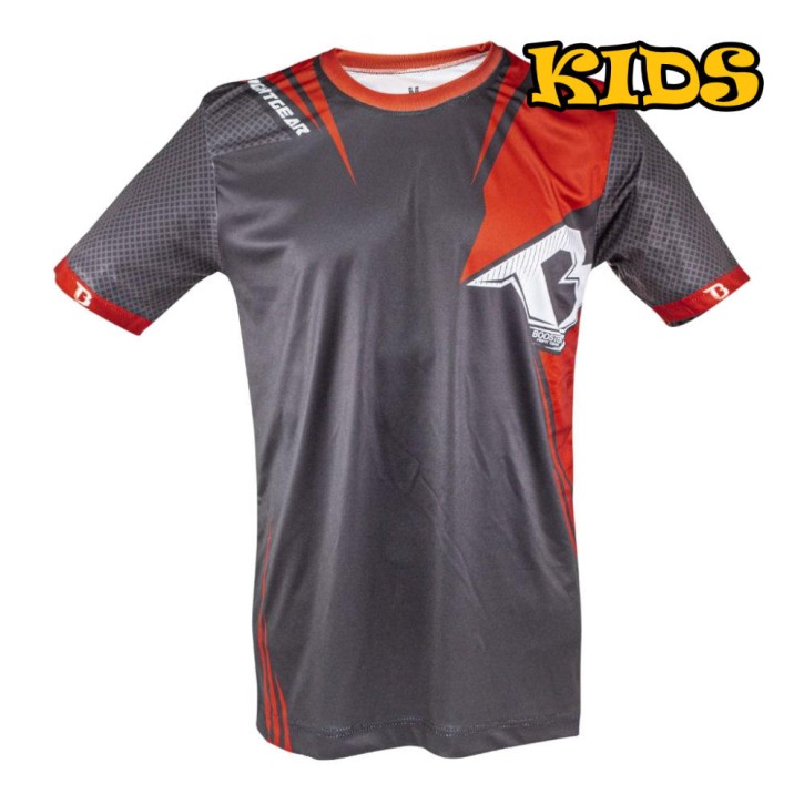 Booster AD XPLOSION Kinder Sport T Shirt Schwarz Rot