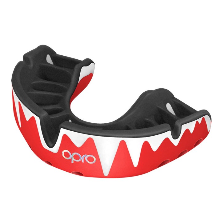 Opro Fangz Platinum Mouthguard Red