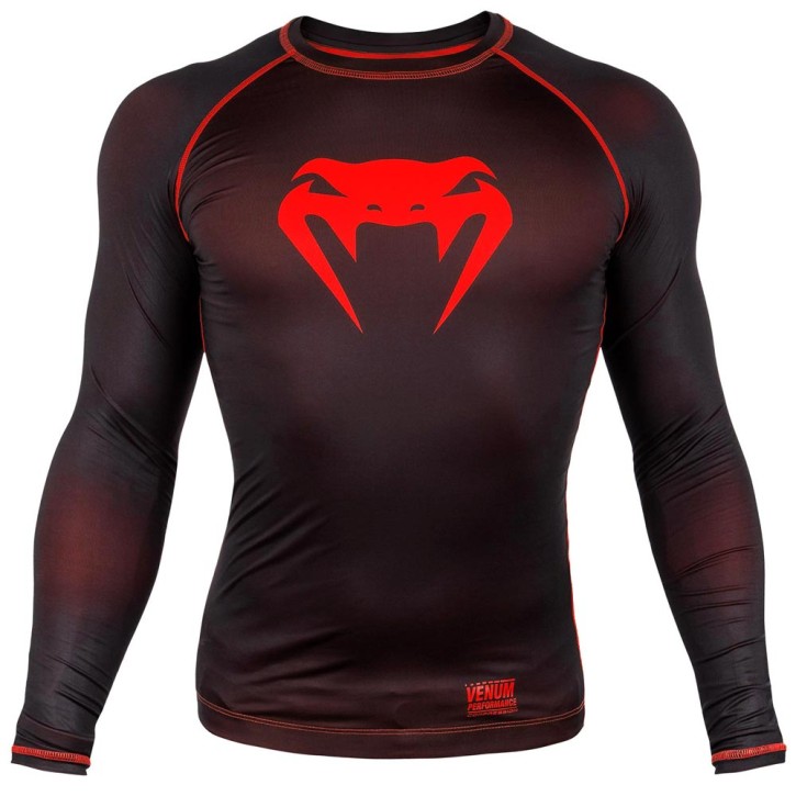 Venum Contender 3.0 Compression T-Shirt LS Black Red